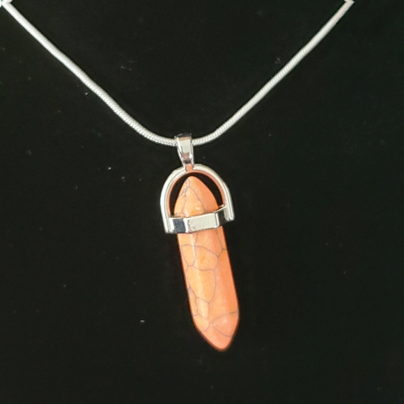 Spiny Oyster  Shell .925 Sterling Silver Necklace - Picture 3 of 5